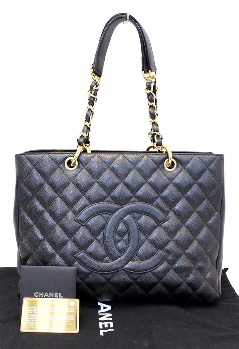 chanel tote bag black|authentic chanel tote bag.